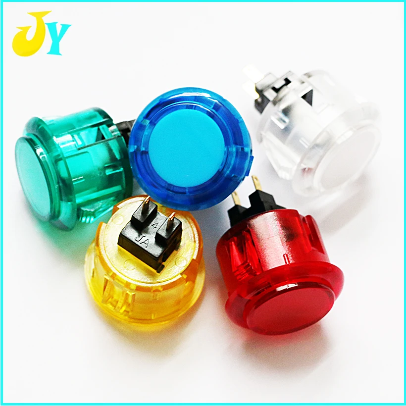 

10PCS Copy Sanwa 30mm Push Button Switch OBSC-30 Transparent Crystal Arcade Game Machine Switch