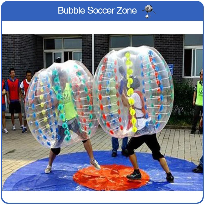 Free Shipping Air Bubble Soccer Ball Human Bubble Balloon Football Soccer Zorb ball Inflatable Bumper Ball Body Bubble Bublle