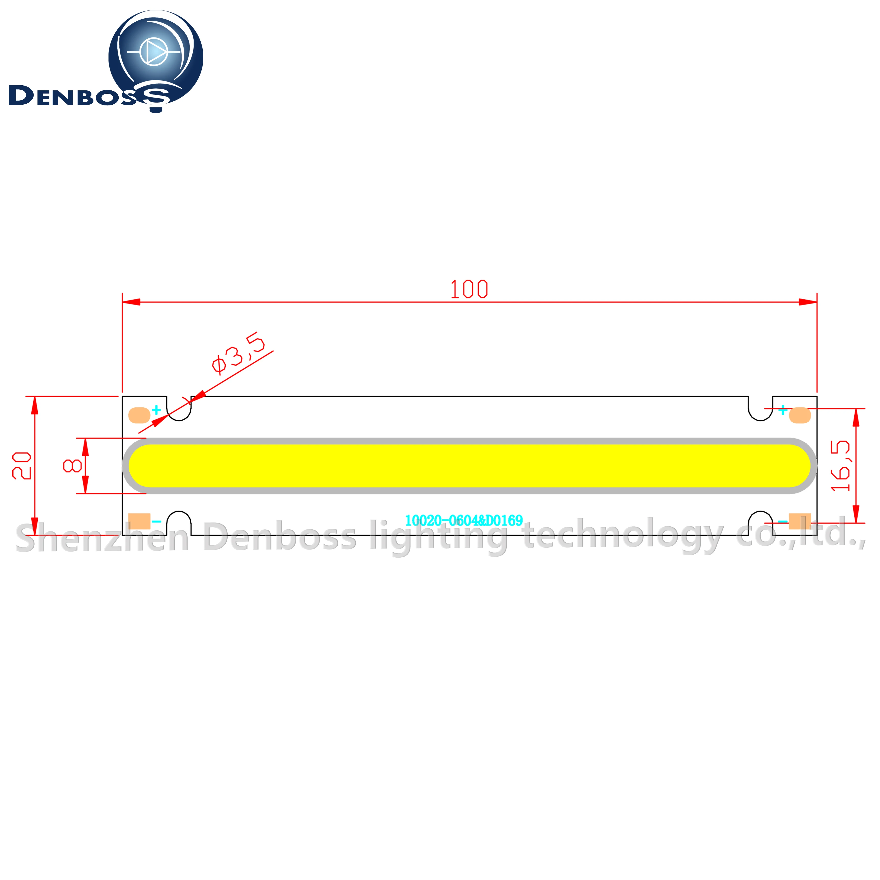 allcob manufacturer LED COB Strip module Light Source Lamp 6V DC White Warm White 100x20mm 5W LED FLIP Chip Bulb for DIY lamp