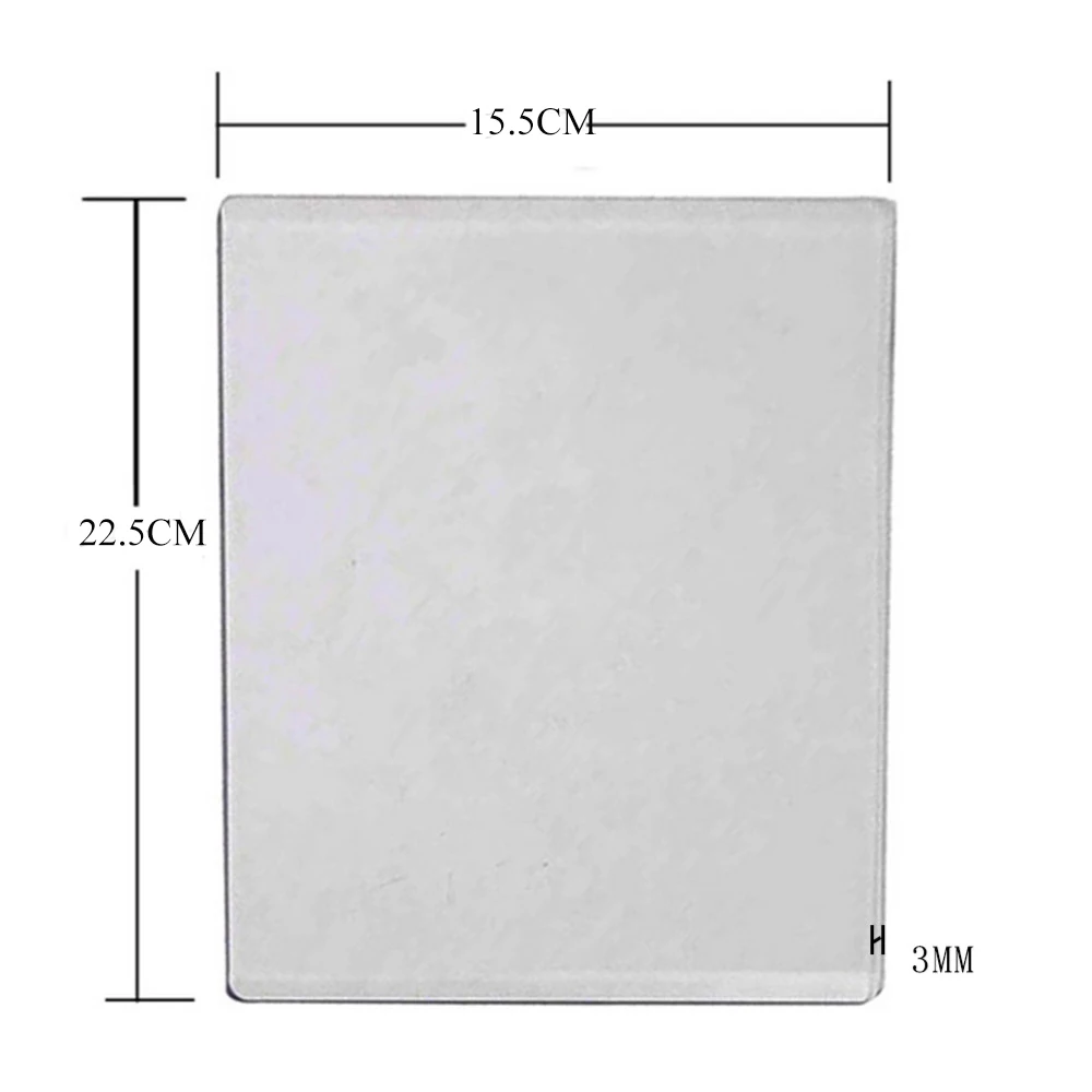 Transparency 3mm/5mm machine Accessories for DIY Scrapbooking Clear Stamps die cutter Suitable for Majority of Machines