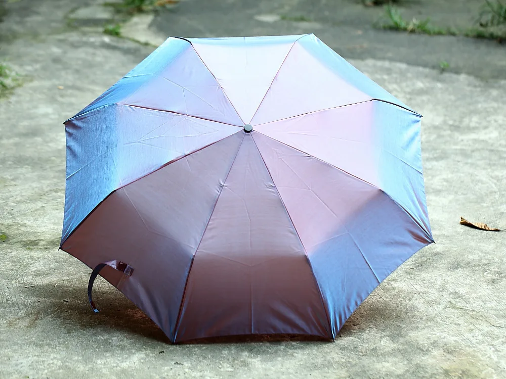 Violet Peal umbrella,anti-rust parasol,100%sunscreen,UPF>50+,ladies'parasol,8 ribs,210T neon  fabric,bag parasol,UV protecting