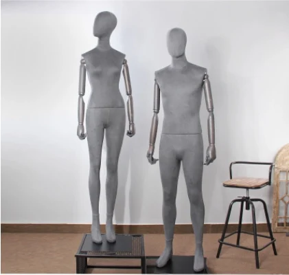 Best Quality Hot Sale Male&Female Fiberglass Full Body Mannequin Fabric Model On Sale