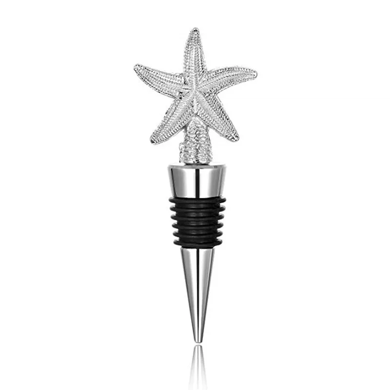 Zinc Alloy Wine Bottle Stopper Love Heart Shape,Starfish,Mr and Mrs, Keep Wine Fresh for Sweetheart Favors, Wedding Gift