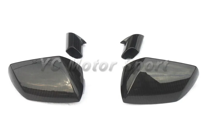 Car Accessories Dry Carbon Fiber Side Mirror Frame Caps Cover Replacement Fit For 2011-2014 LP700-4 Side Mirror Car Sticker