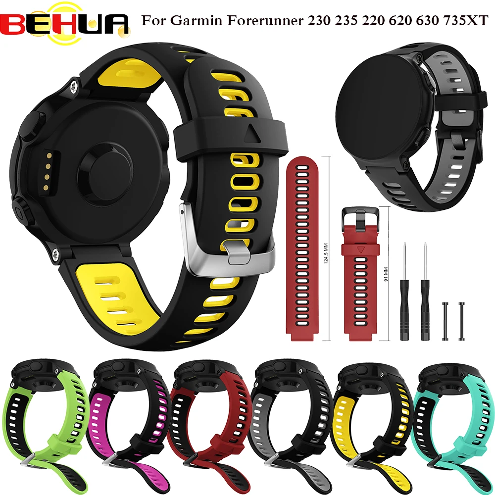 Outdoor Wristband for Garmin Forerunner 735XT 230 235 220 620 630 735 XT Wrist Strap Smartwatch Band with tool Belt Accessories