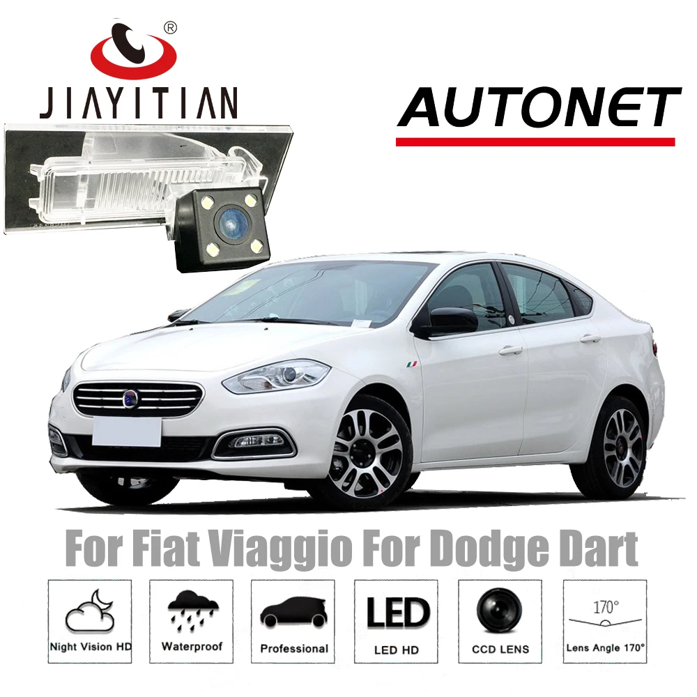 

JIAYITIAN Rear View Camera For FIAT Viaggio For Dodge Dart PF CCD Night Vision Reverse Camera license plate camera backup camera