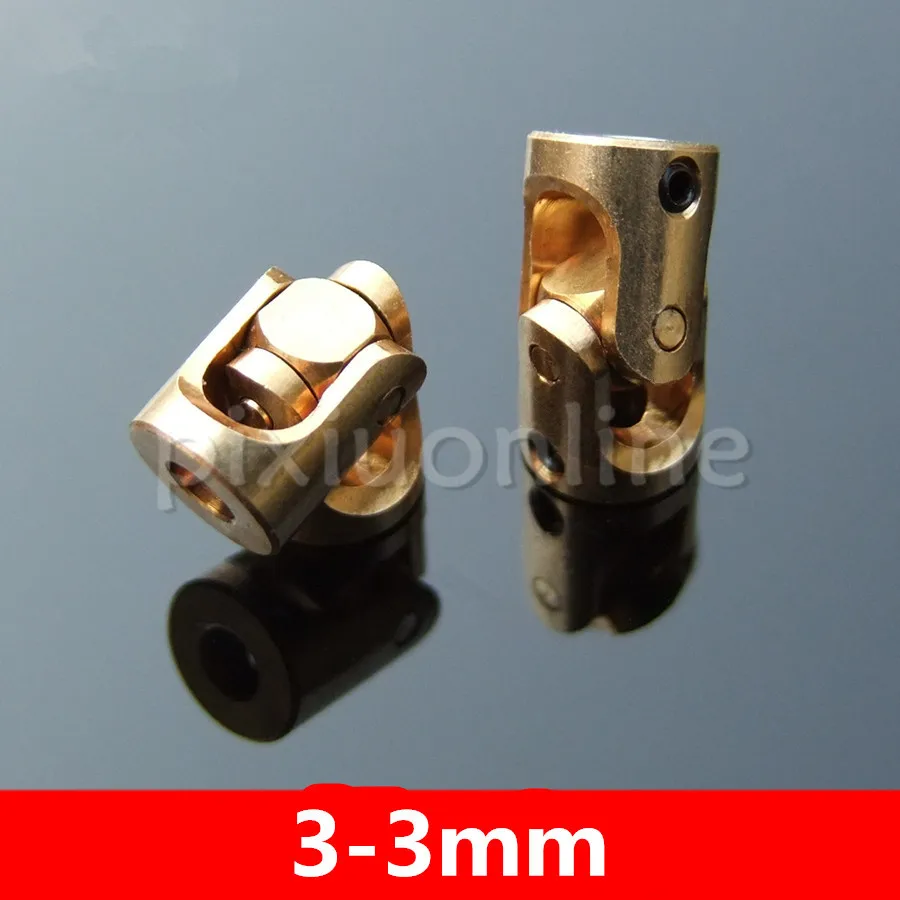 1suit K944b Brass Universal Joints 3-3mm Micro U-joint with Wrench and Screw Model Car Making Free Shipping Russia