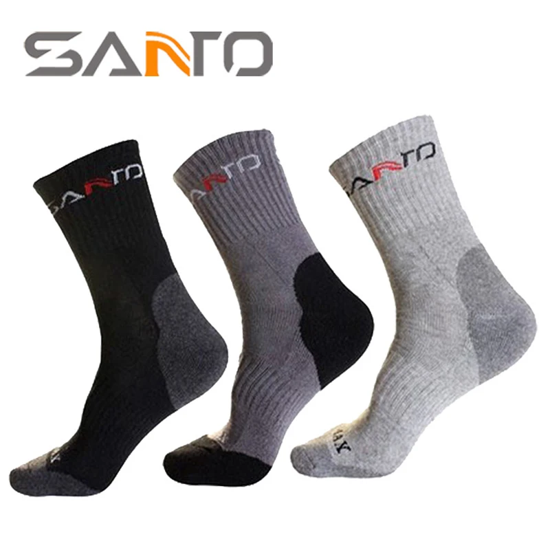 3Pairs/lot 2023 New Brand Men Socks Quick dry Cotton Sock CoolMax Warm Thick Socks Odor Resistant Casual Terry Sock for Men