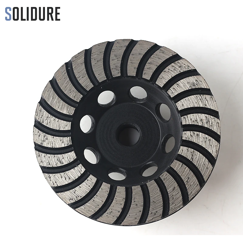 100mm arbor M14 Coarse# Turbo diamond cup grinding wheels with Iron backer for grinding stone,concrete and tiles