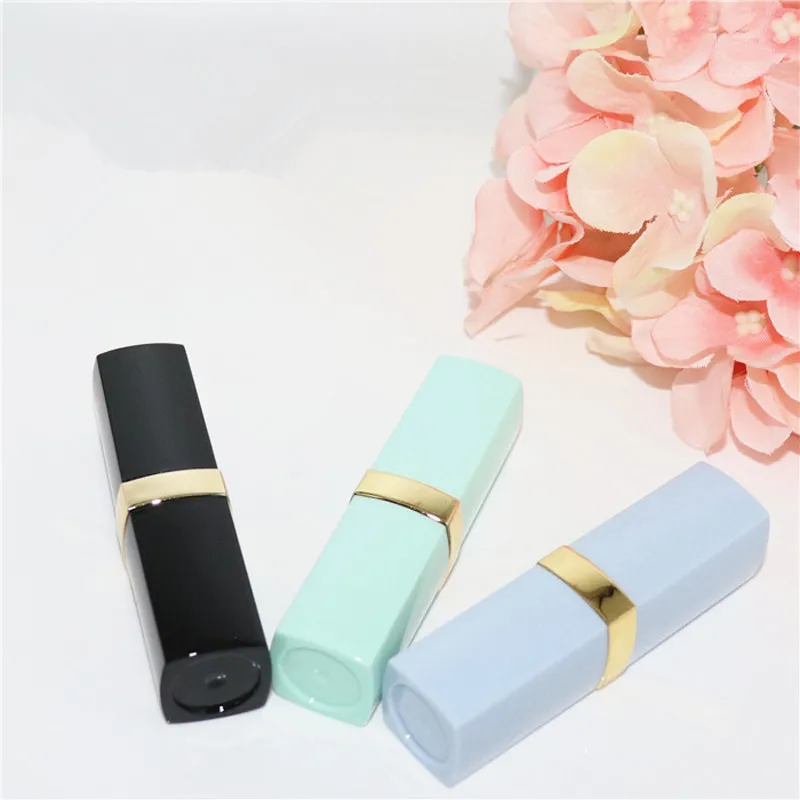 

Hot 12.1mm Empty Summer Blue Green Lipstick Tubes DIY Makeup Beauty Lips Care Batom Lip Rouge Balm Cosmetic Containers 20/50pcs