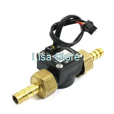 

10mm Hose Connector Flow Counter Sensor 0.5-30L/Min DC 12V