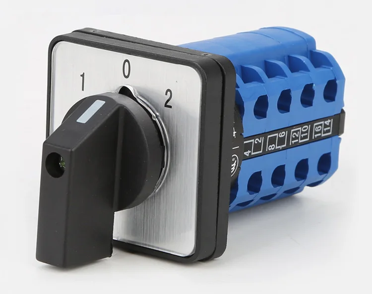 

LW26-20/4 changeover cam switch 3 position 4 Poles 4 Wire Double Power Supply Switching