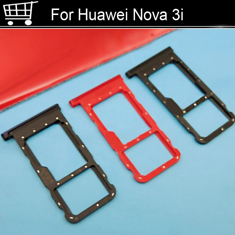 

100% Original Silver SIM Card Tray For Huawei Nova 3i SD Card Tray SIM Card Holder SIM Card Drawer For Huawei Nova 3 i Parts