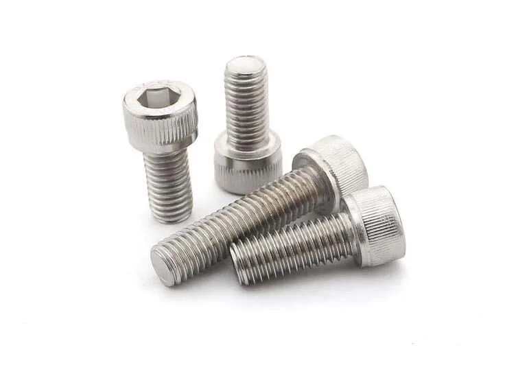 50 pcs เมตริกด้าย M3 M4 M5 M6 สแตนเลสสตีล Hex ซ็อกเก็ตสกรู Bolt