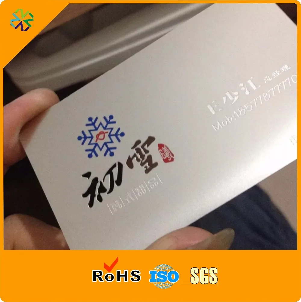 300pcs/lot thin 0.3mm thickness color printing stainless steel silver color custom size silver stainless steel cards