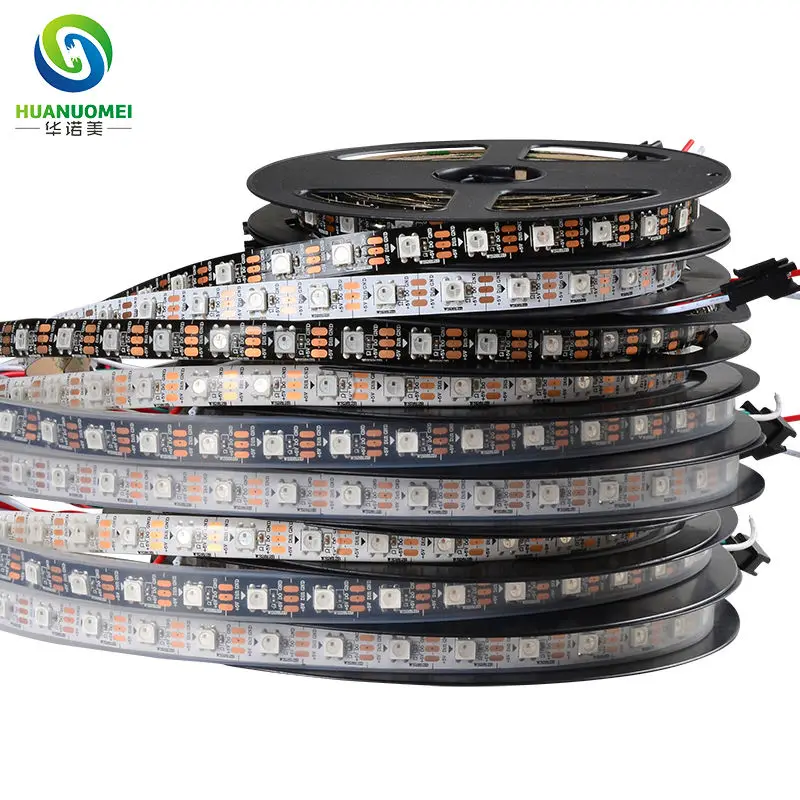 5V 96LEDs/m WS2812B RGB Pixel LED Strip WS2812 5050 SMD Flexible Tape WS2811 Arduino TV Light Sign Lamp IP20/IP65/IP67