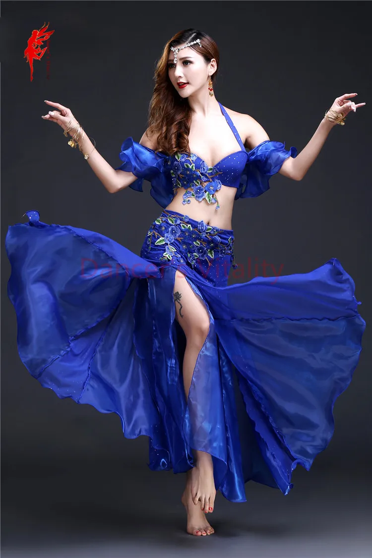 新しいプロのベリーダンス服女性オリエンタルベリーダンスの衣装ベリー