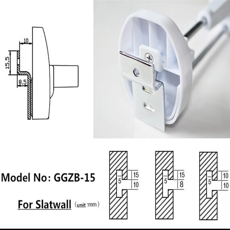 (100 Pcs/Lot ) 7 Inch White Color Magnetic Lockpick Slatwall Supermarket Accessory Safe Display Anti Theft Security Hook