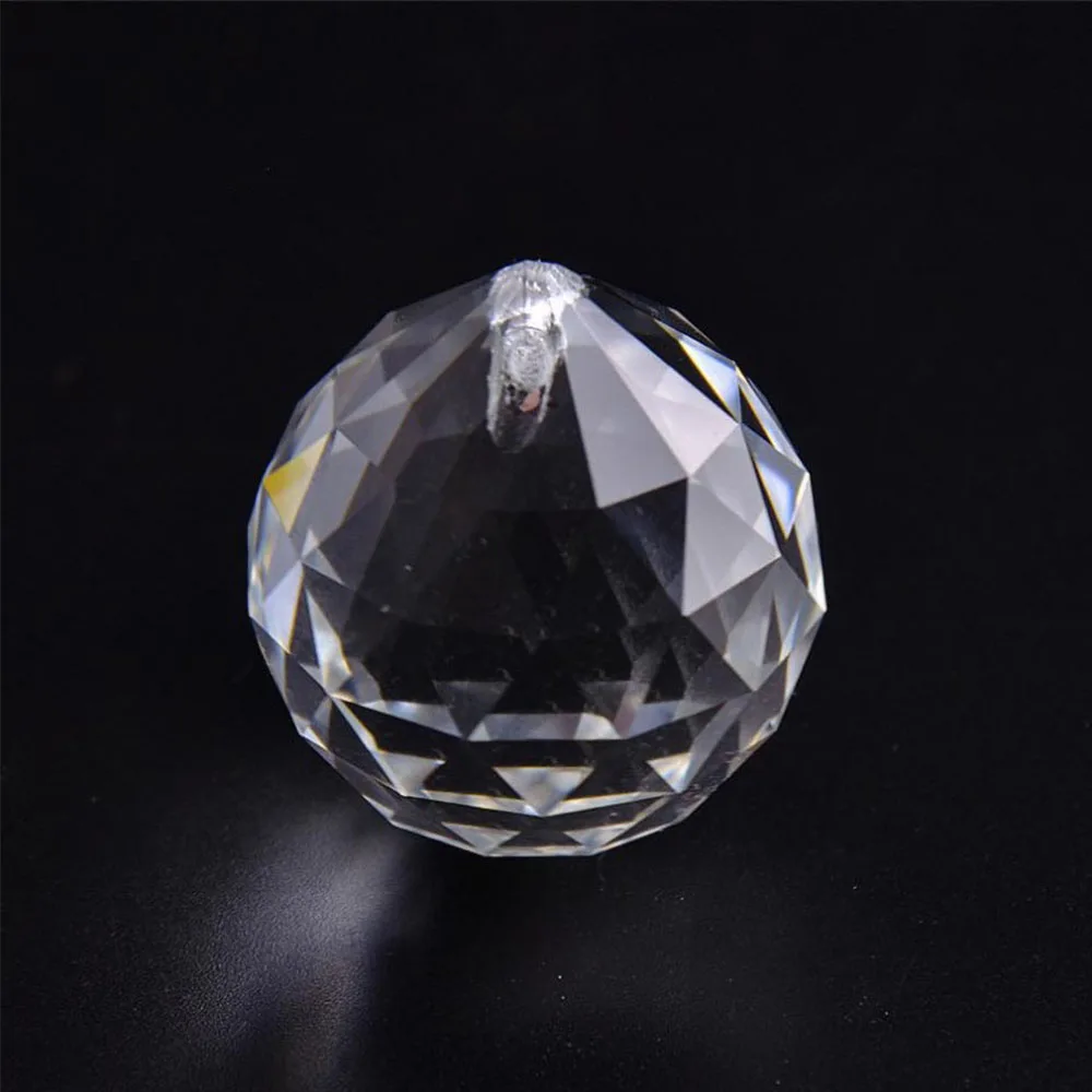 4pcs/lot hbl clear 40mm Feng Shui Decorative Ball Glass Faceted Prism Ball Crystal Chandelier Parts Lamp Ball for Diy Curtain