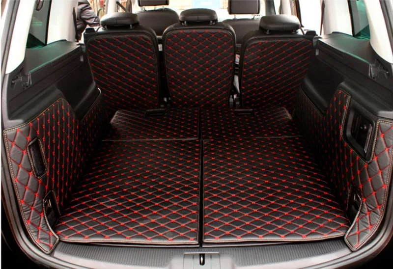 Best quality! Full set car trunk mats for Seat Alhambra 7 seats 2022-2011 cargo liner mat boot carpets cover for Alhambra 2020