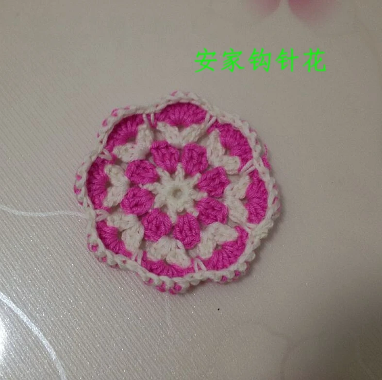 2015 new arrival 7 pic/lot cotton crochet lace doilies for wedding decor with flowers coaster placemat tableware pads potholder