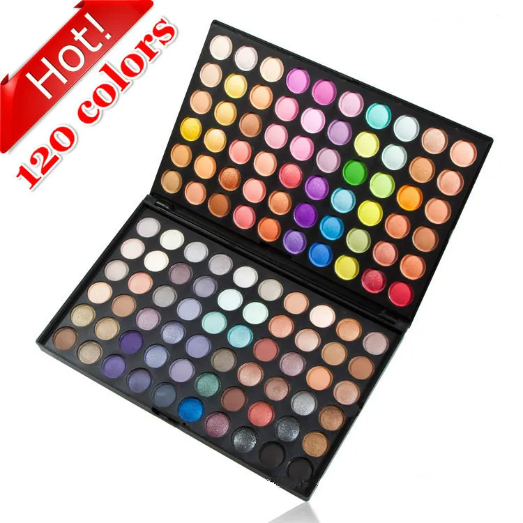 

Wholesale 24set Professional 120 Colours Eyeshadow Palette Makeup Beauty Cream Cosmetics Color Eye Shadow Tint Set Free Shipping