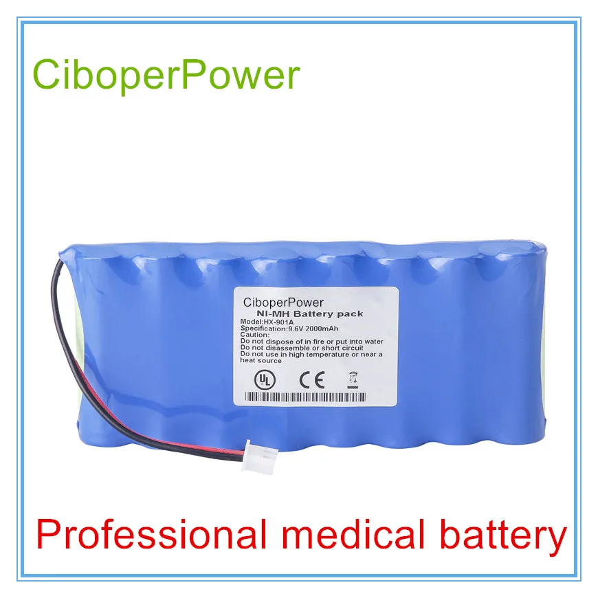 Replacement 2000mAH New Electrocardiogram machine battery for  HX-901A