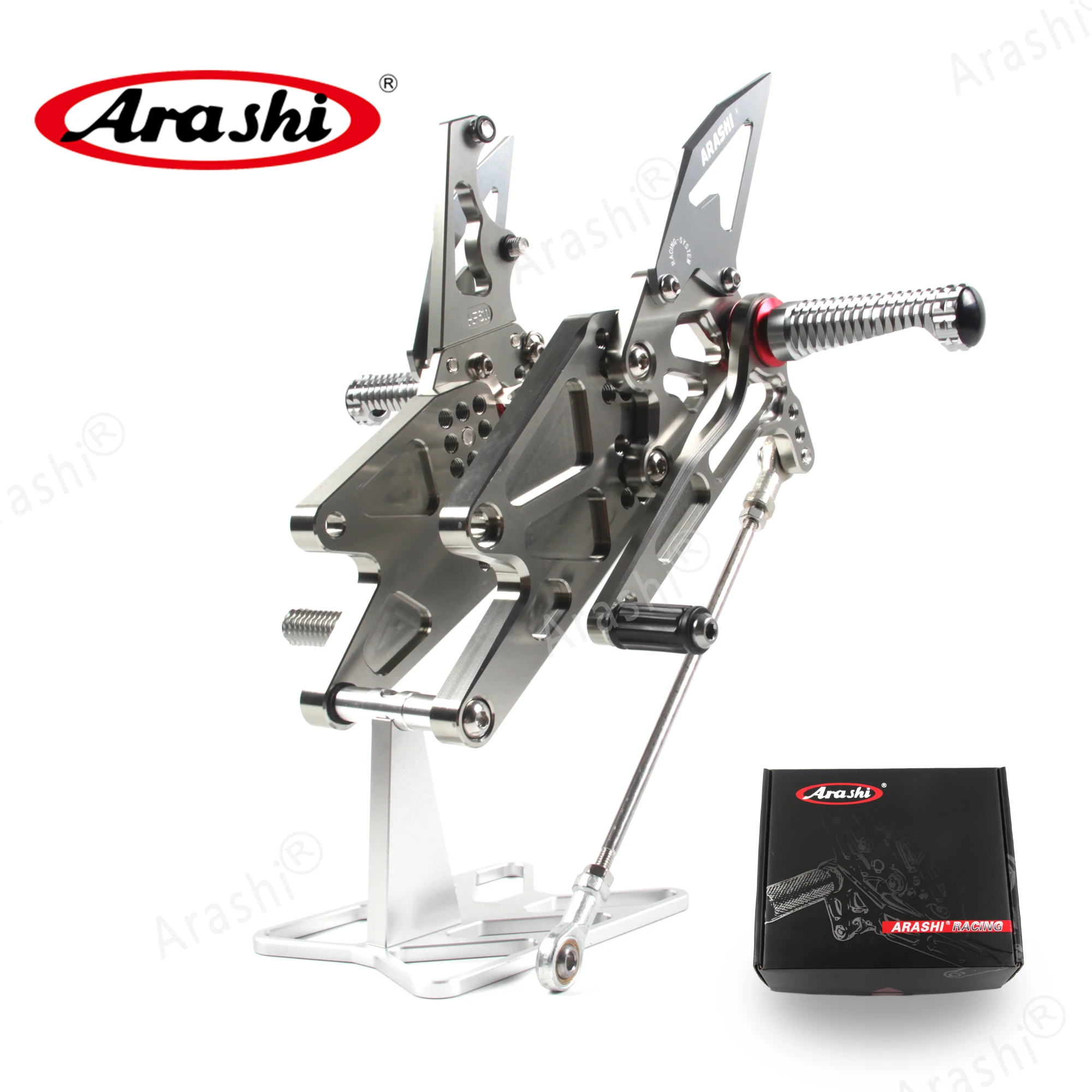 Arashi Rider Adjustable Footrest Foot Pegs For YAMAHA MT25 MT-25 2015 - 2021 Non-US model CNC MT 03 25 2016 2017 2018 2019 2021