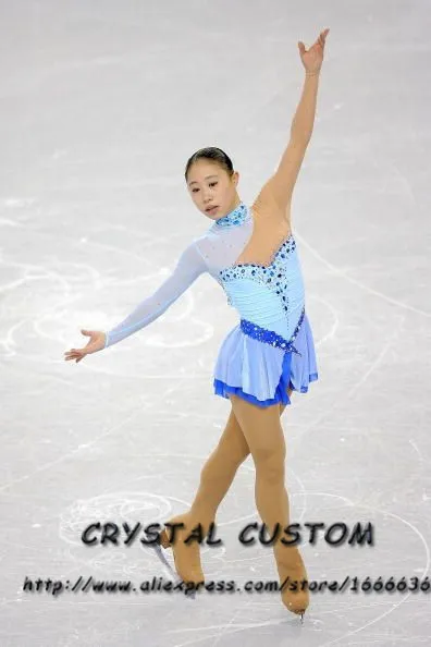 Girls Figure Ice Skating Dresses Fashion Graceful New Brand Custom Figure Skating Dress Children DR4036