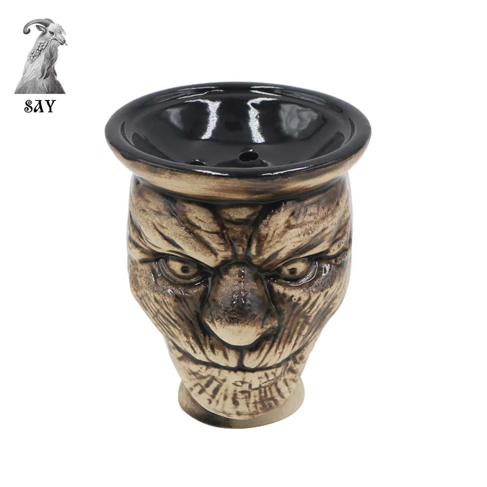 

SY Arrival Six Holes Ceramic Shisha Hookah Bowl Narguile Bowl Hookah Tobacco Head Sheesha/Chicha Accessories