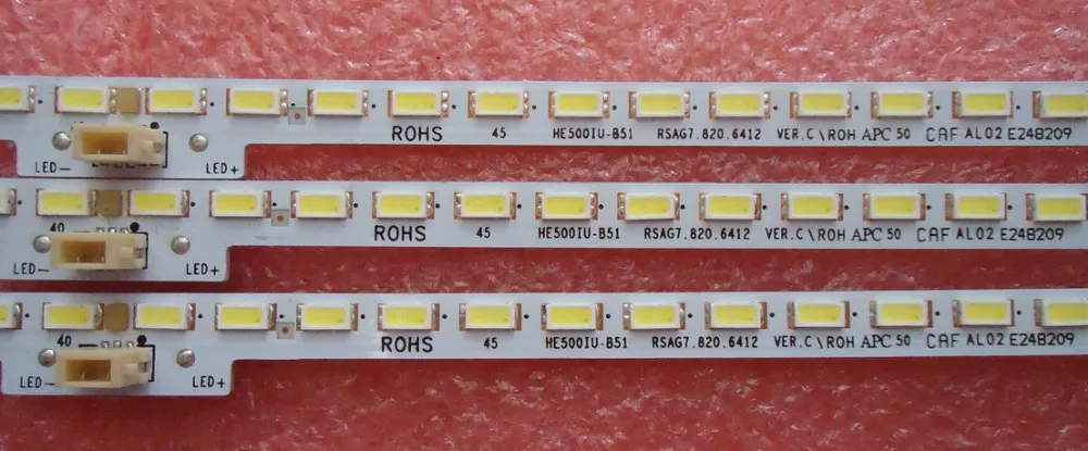 

2pcs/lot New RSAG7.820.6412 80LEDS 544MM For Hisense LED50K5500US HE500IU-B51/S0 Led Backlight Strip