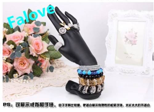 

Free Shipping !! New Design Fashion Hand Jewelry Display Stand For Ring Bracelets Display Hand Plastic Mannequin High Quality