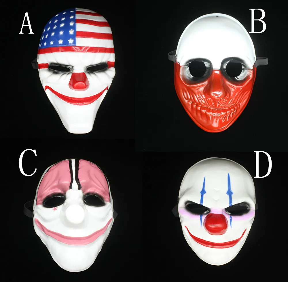 Hot Sale High Quality PVC Popular Game Payday 2 cosplay top grade mask For Halloween Dance Party Supplies