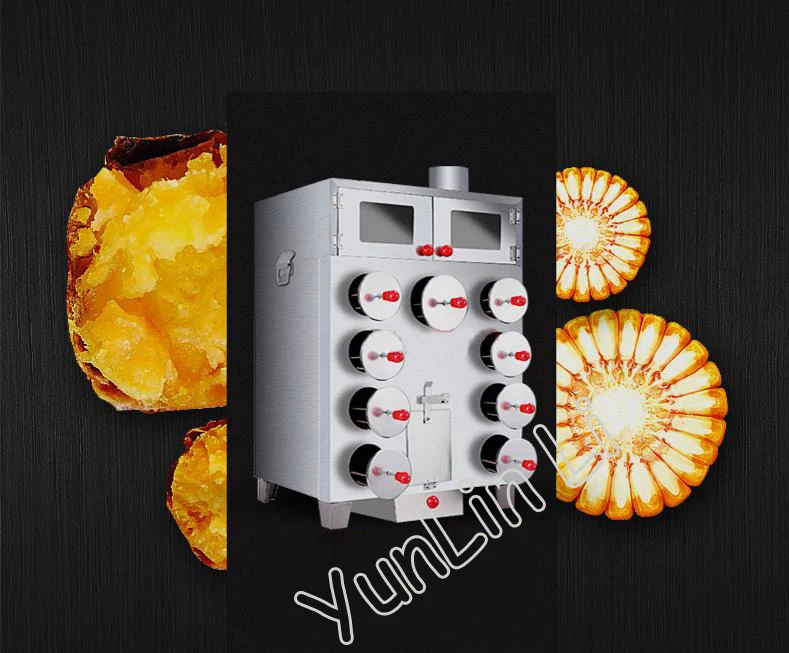 Commercial Sweet Potato Roaster 9 Holes Corn Oven Upgrade Highbake Multihole Roasting Machine For Chestnut, Potato Baker