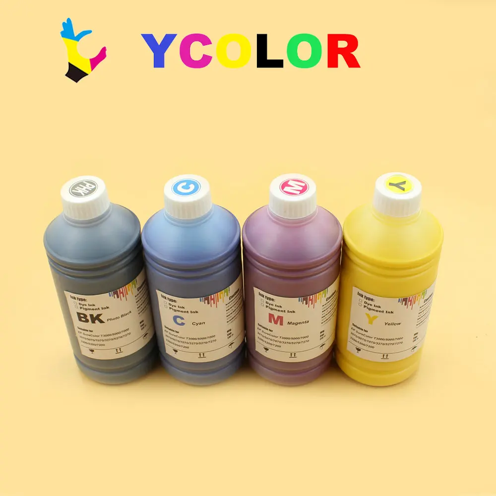 Fast Shipping!!! 1000Ml 4สีหมึกสำหรับ Epson SC F6000 F7000 F6070 F7070 F6200 F7200 F9200 S30600 S50600 S70600