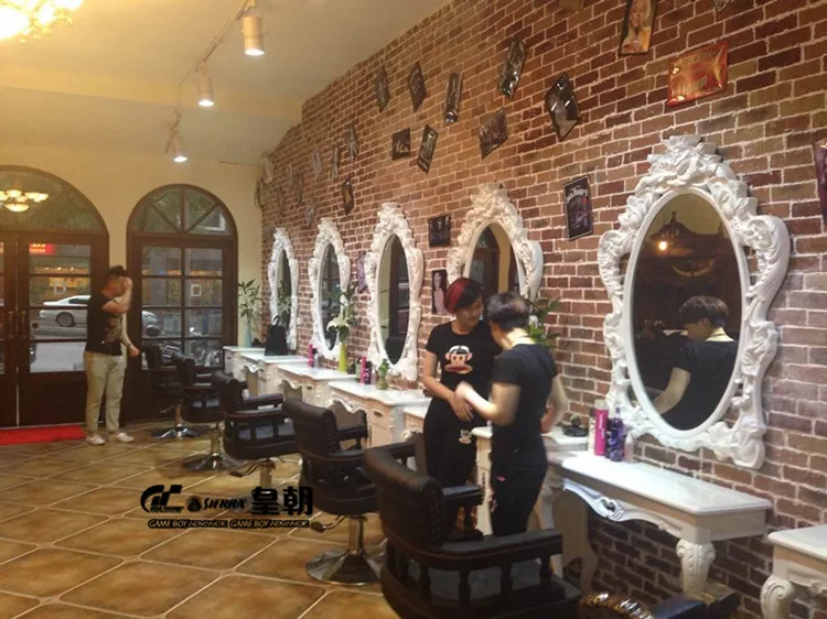 Cermin Penata Rambut Eropa Bermutu Tinggi. Potongan Rambut Salon Rambut Jingyi .. Salon Kecantikan Jingyi