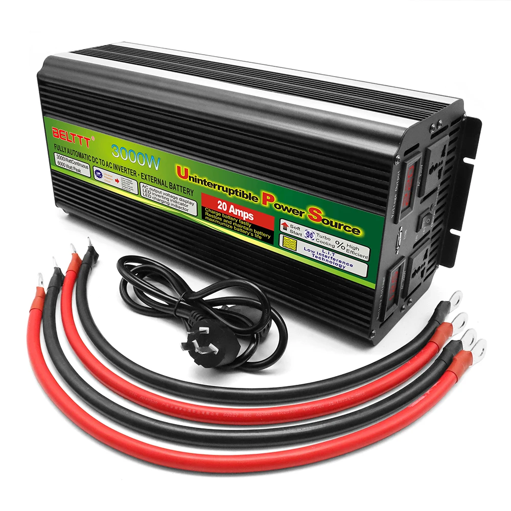 Hot Sale! 3000w DC to AC Solar Power Inverter with automatic protection function