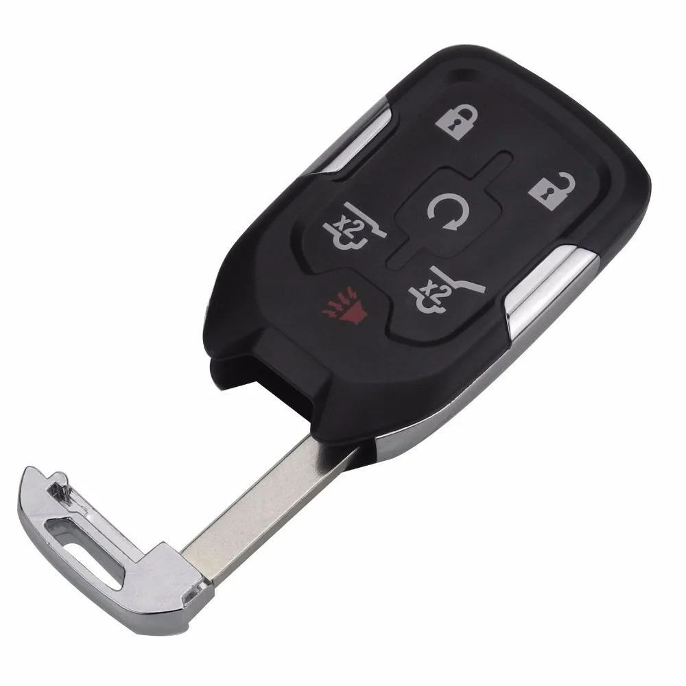 Jingyuqin Remote Smart Key Case Cover 3 pulsanti per GMC Car Styling Key Shell Remote Fob Cover