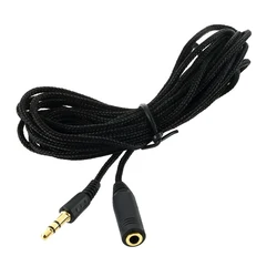 Hot sale high quality Details about New 10ft/3M 3.5mm Headphone Stereo Audio F/M Extension Cloth Cable For Mp4 3