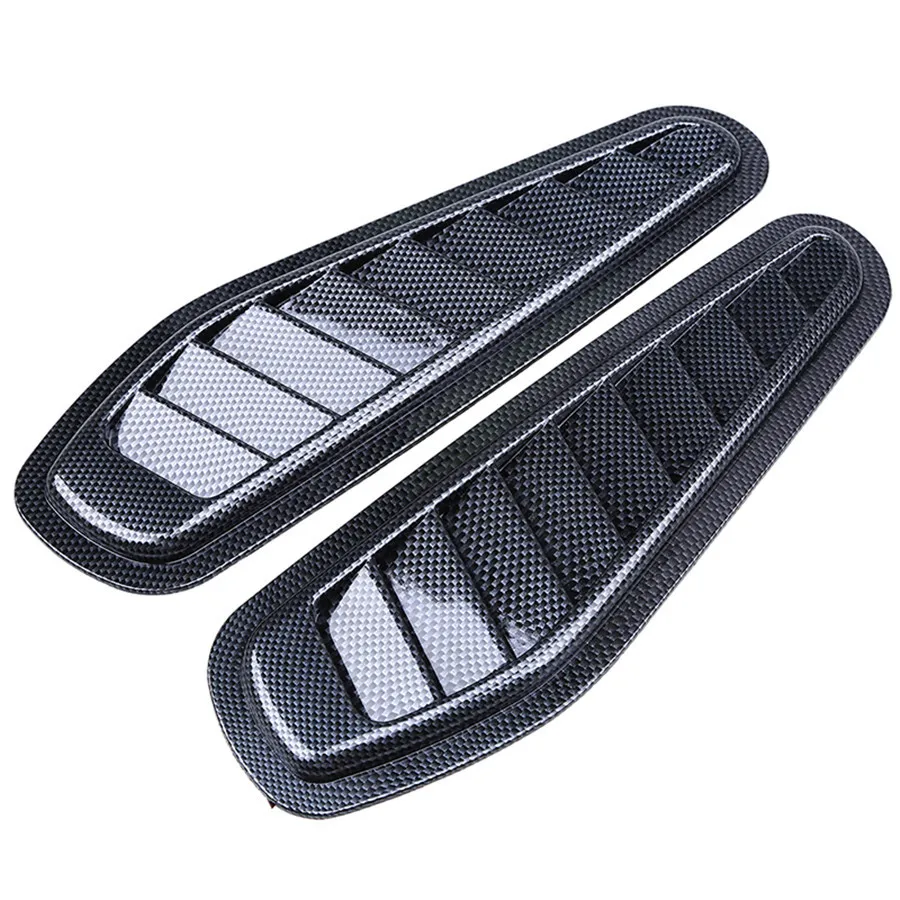 

Car Side Carbon Fiber Decorative Air Vent Fender Cover Hole Intake Duct Flow Grille Decoration Sticker Ca-styling Accessories