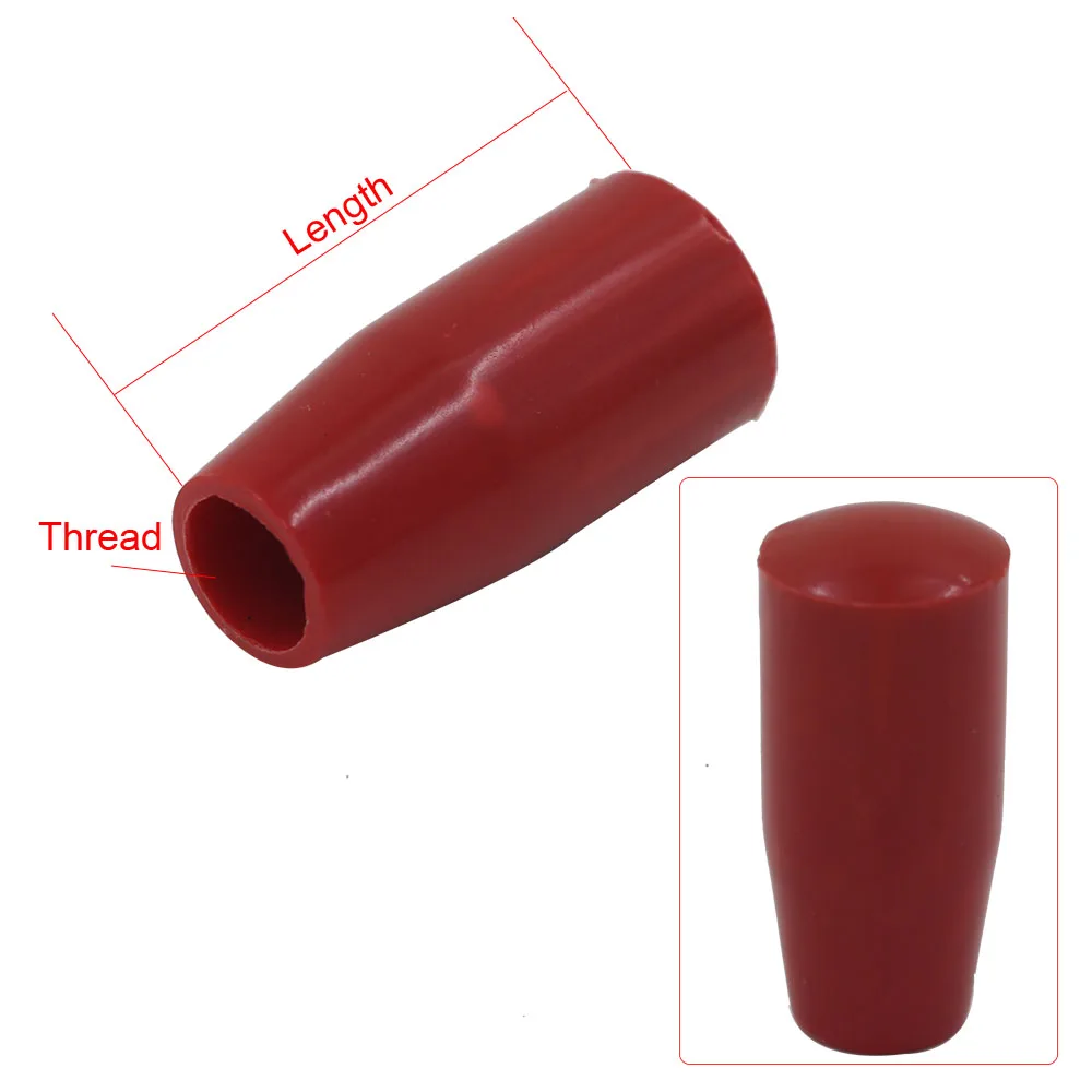 5pcs Long Sleeve Knob M6/M8/M10/M12/M16 Thread Machine Tool Replacement Bakelite Red Hand Sleeve Lever Knob