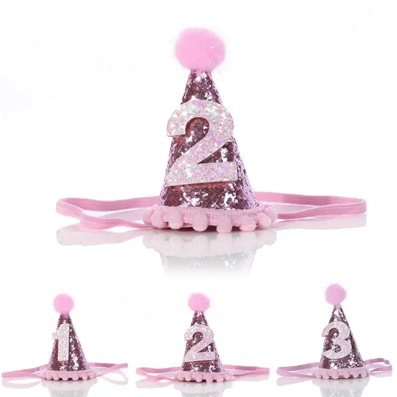 Shiny Dog Birthday Hat Decorative Dog Hat Pet Headband Pet Headwear for Dogs Cats