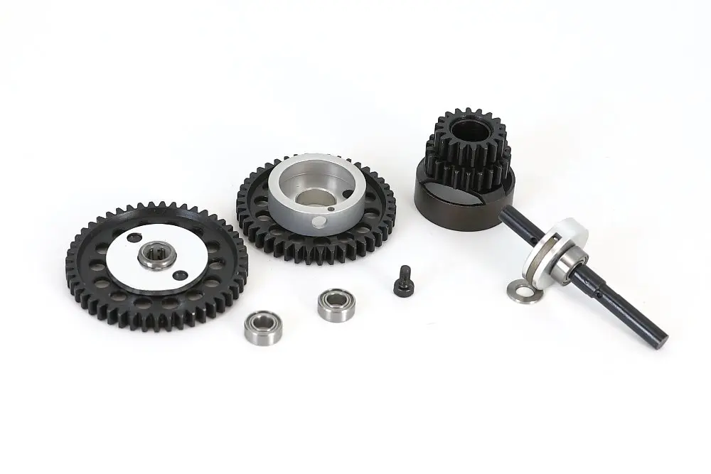 GTBRacing CNC  RC 1/10 HPI RS4-3 Refit Upgraded 2 Speed Transimission Gear System (43T/47T and 18T/22T)