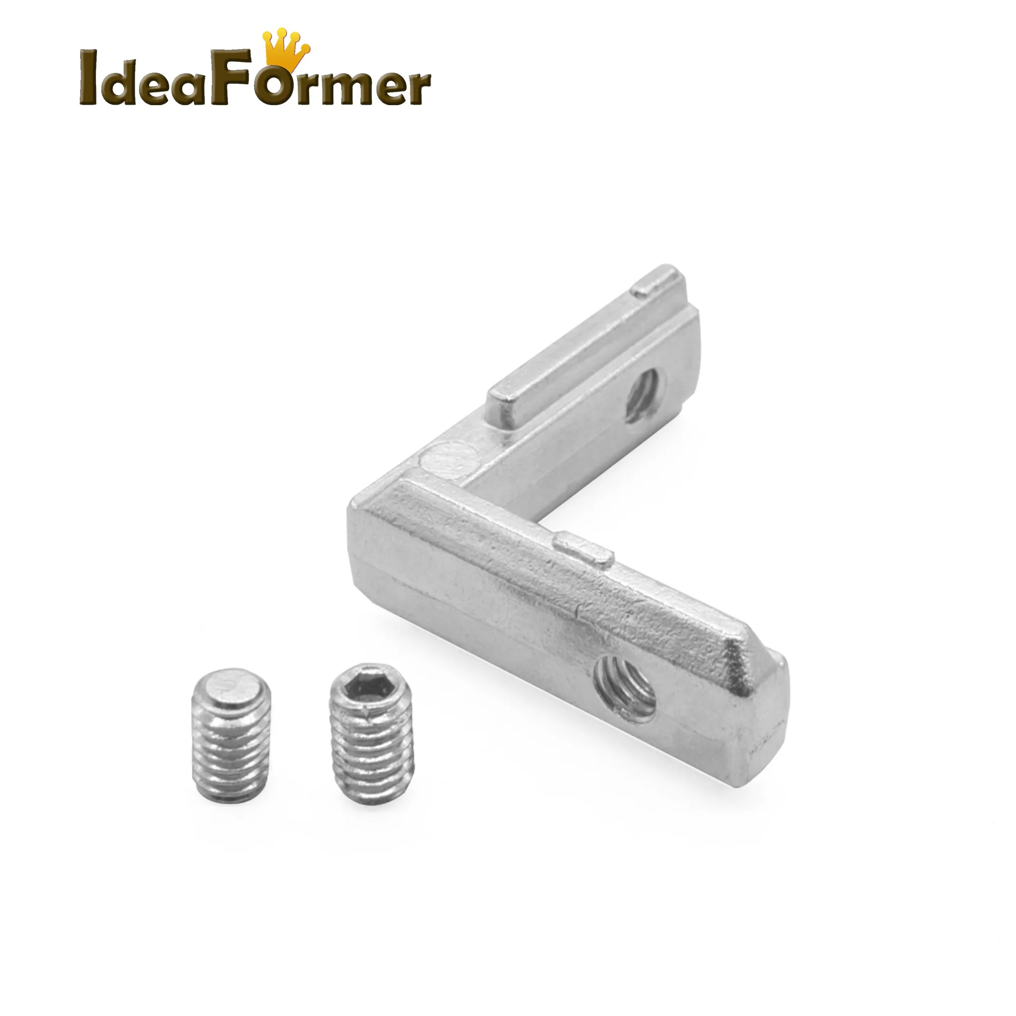 

5/10/20pcs T-Slot L-Shape 2020 Aluminum Profile Internal Corner Joint Bracket Connector for 2020 Alu profile with m4 screw