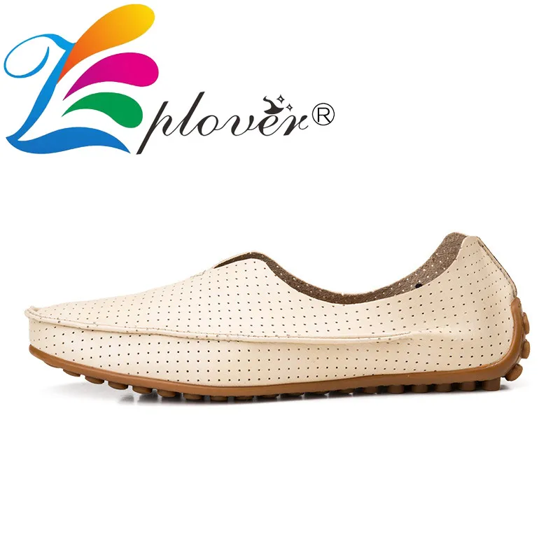 Breathable Men Casual Shoes Summer Style Holes Leather Shoes Men Loafers Classics Light Moccasins Men Oxfords Driving Shoes