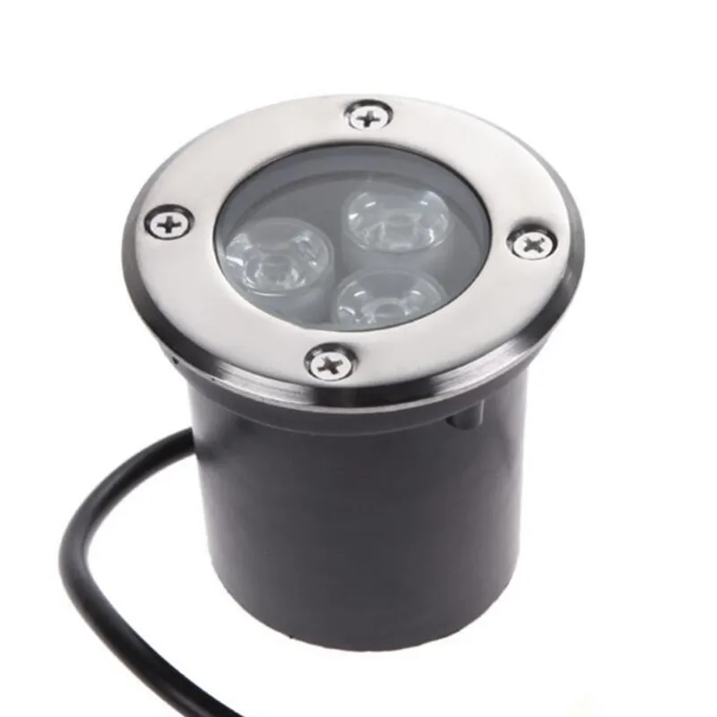 30pcs Factory  3*3W D80MM*H75MM LED Underground Light IP67 Buried Recessed Floor Outdoor Lamp