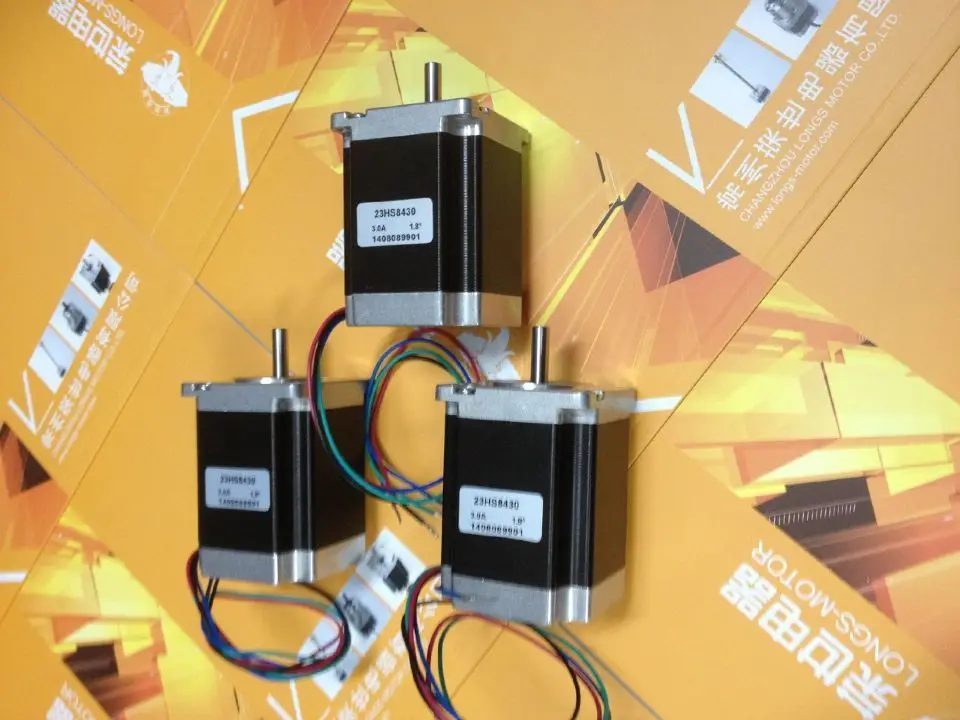 

Ship to RU 3pcs Nema 23 stepper motor 272 oz.in 3.0A 23HS8430 CNC Router/KIT Cut Laser Engraving Good Quality -- longs motor