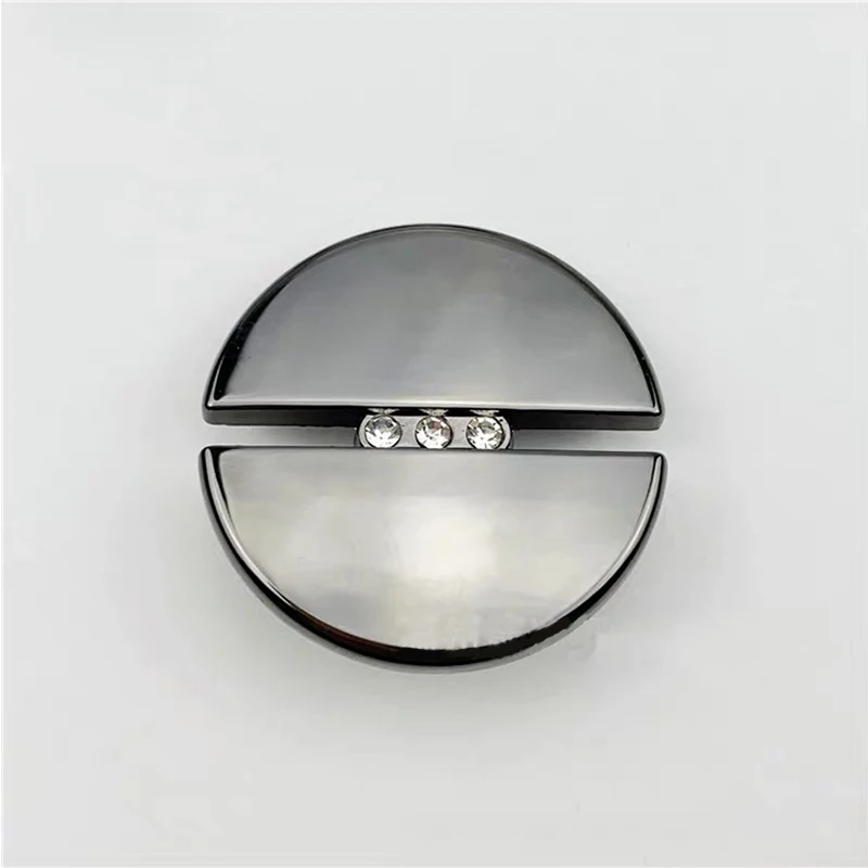 10pcs Fashion Diamond Metal Button 20mm/23mm/25mm Round  Buttons Suit Cashmere Coat DIY Sewing Decoration Buckle