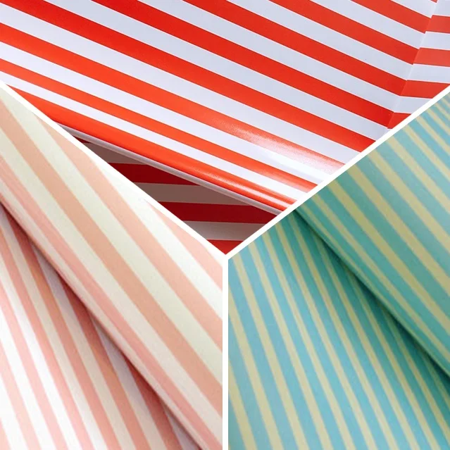 

10pieces 50x70cm Waterproof Stripes Gift Wrapping Paper Wedding Party Chrismas Persents Free Shipping