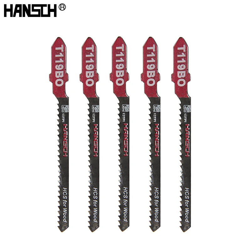 5Pcs Jig Saw Blades 76mm T119BO Fast Cutting Wood For Dewalt Bosch Metabo Makita Economic Power Tools